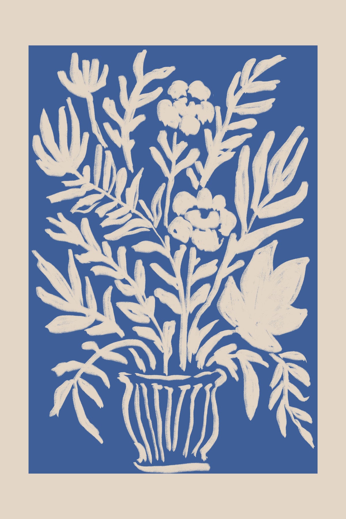 canvas-print-cobalt-blue-floral-block-print