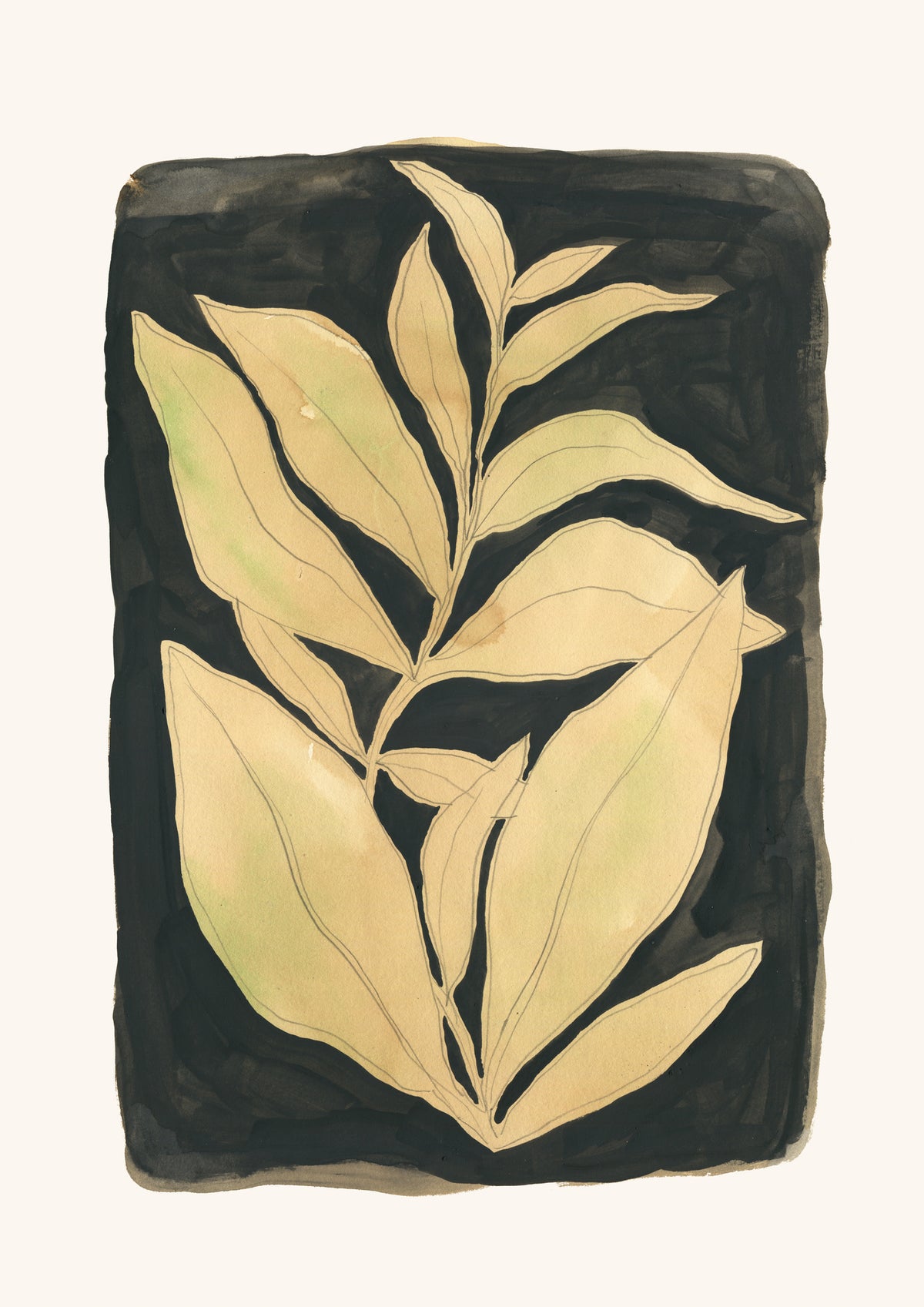 acrylic-print-foliage-noir-n2