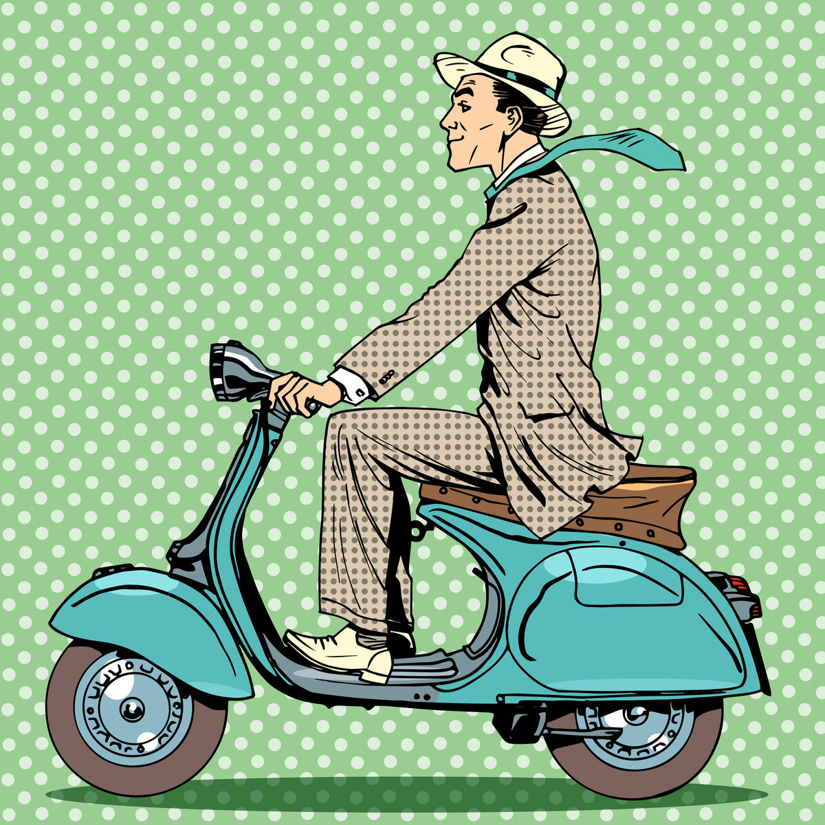 9-piece-aluminium-print-pop-art-vespa-driver