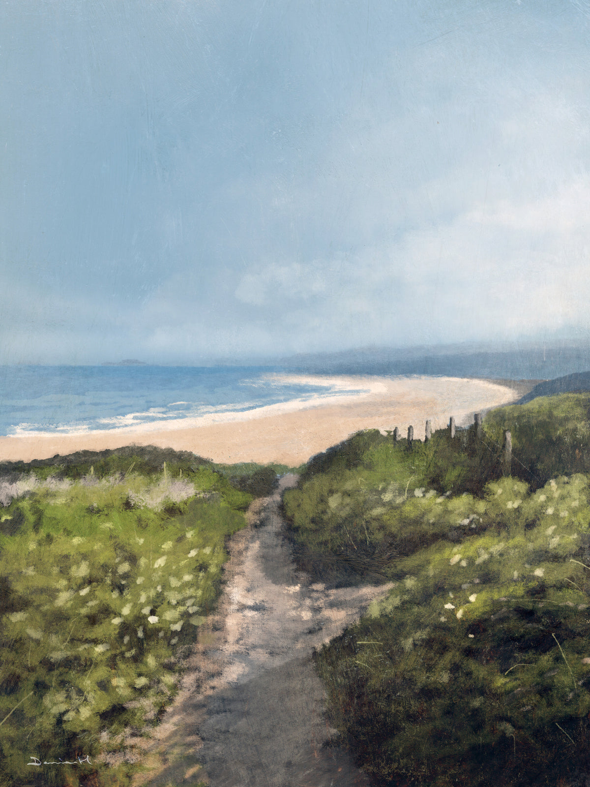 framedposter-print-gwithian-beach