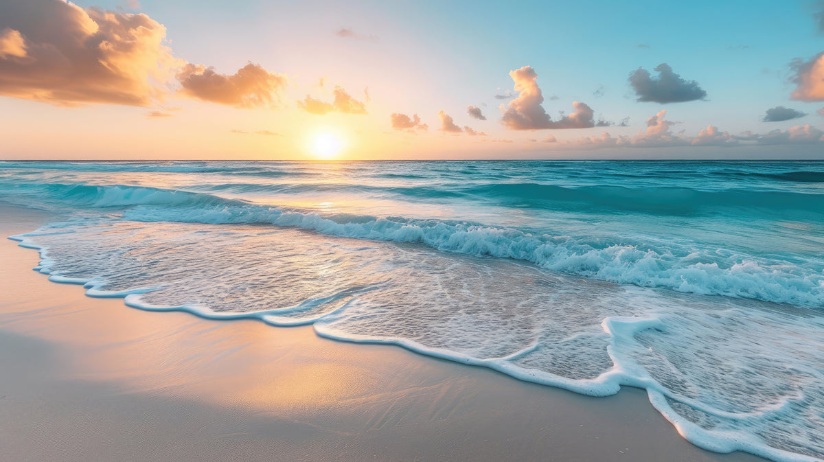 5-piece-canvas-print-sunrise-over-beach