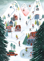 aluminium-print-nordic-skiing-in-the-mountains-at-christmas