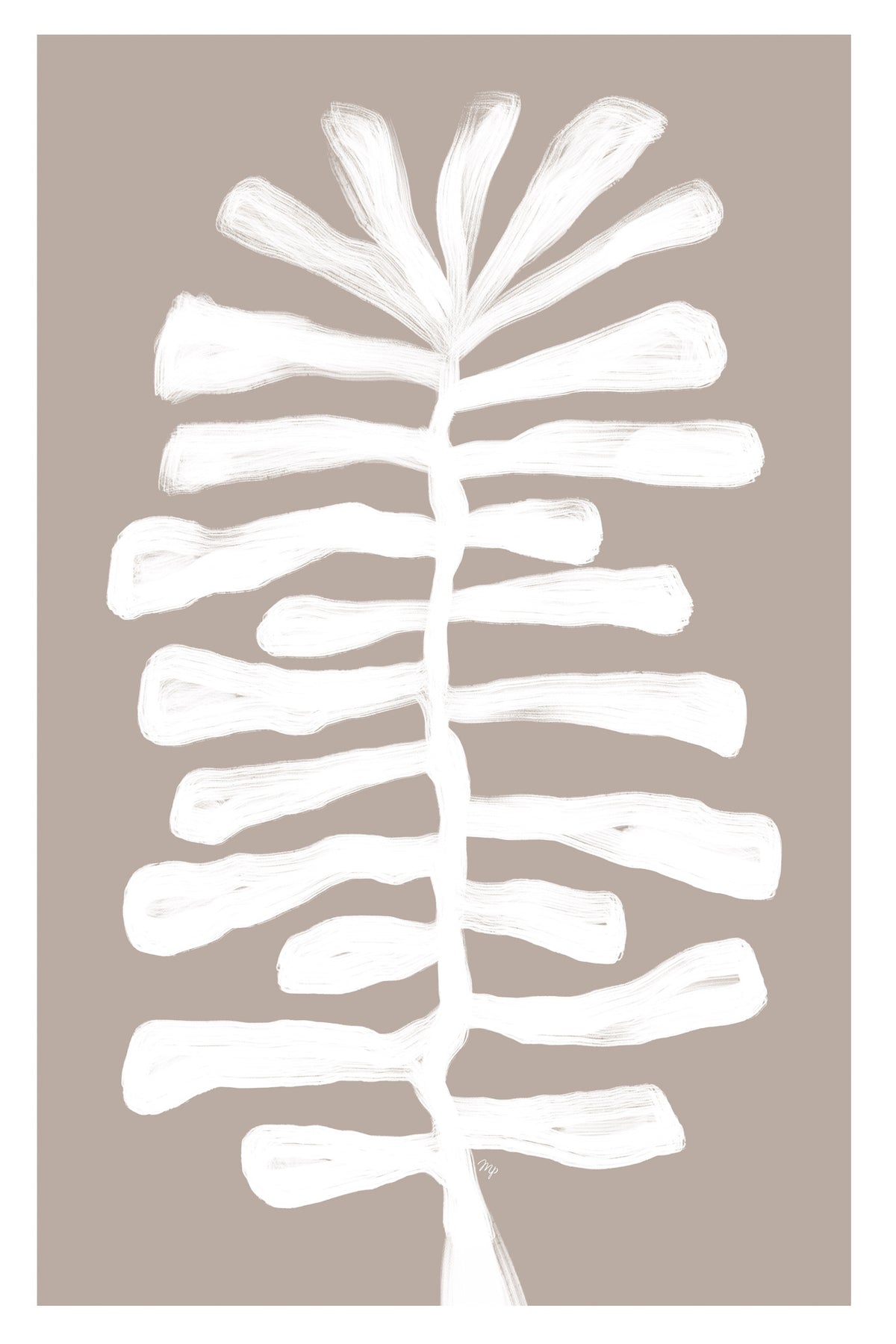 aluminium-print-white-leaves-harmony