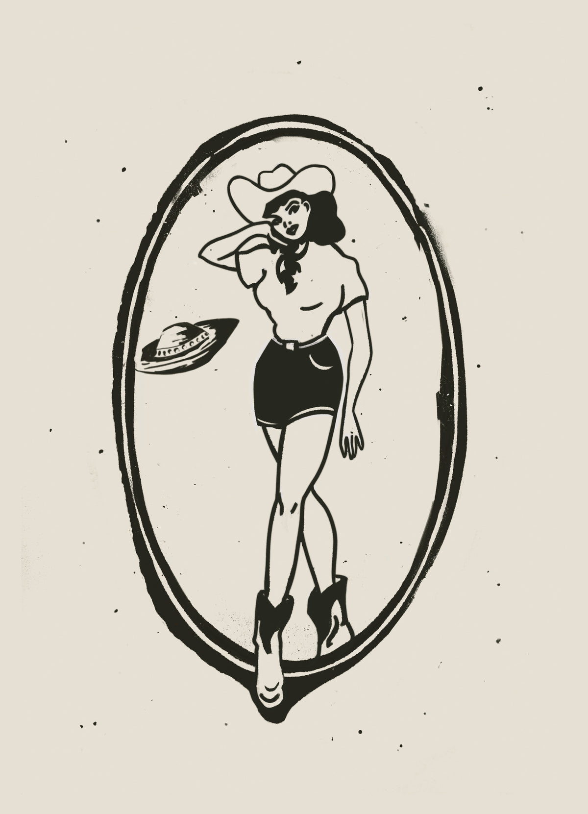 canvas-print-pinup-space-cowgirl