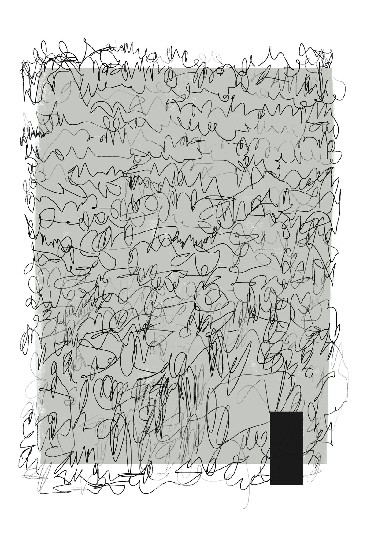 framedcanvas-print-intricate-scribbles-on-a-muted-background