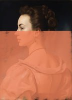 canvas-print-altered-portrait-of-woman-orange-modern-art