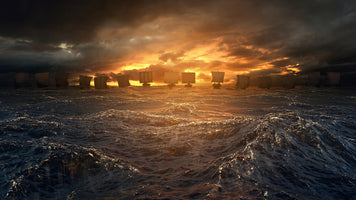 5-piece-canvas-print-vikings-ships-under-the-storm