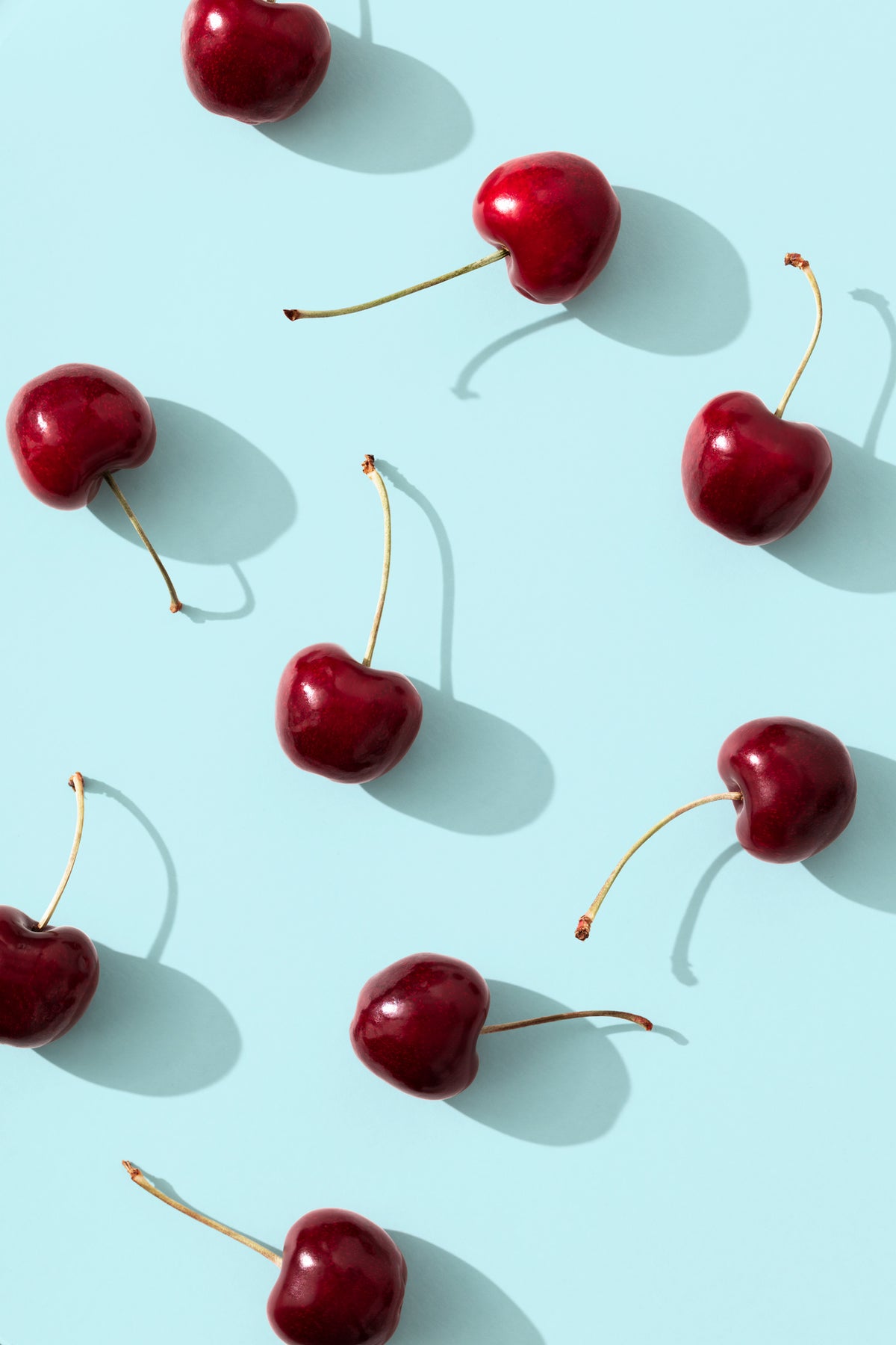 framedposter-print-cherries-on-turquoise-background
