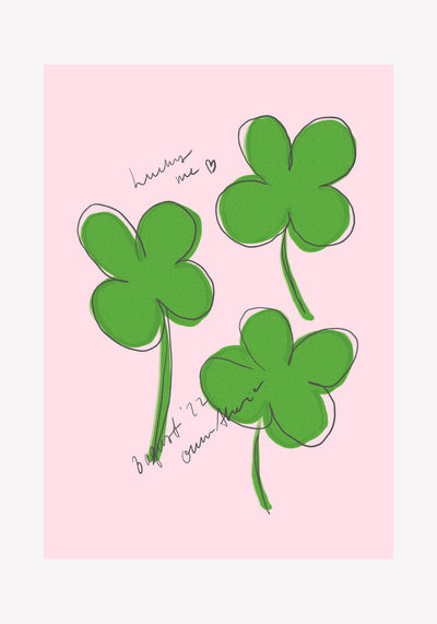 poster-print-three-lucky-clovers