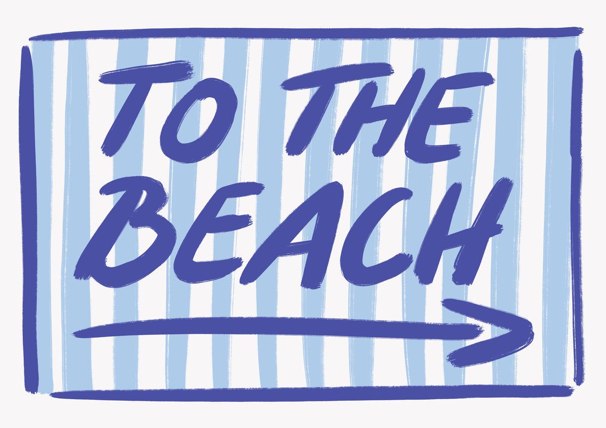 framedposter-print-beach-bound-signage