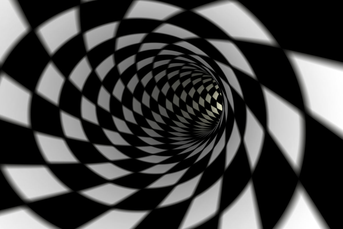framedcanvas-print-abstract-tunnel-black-white