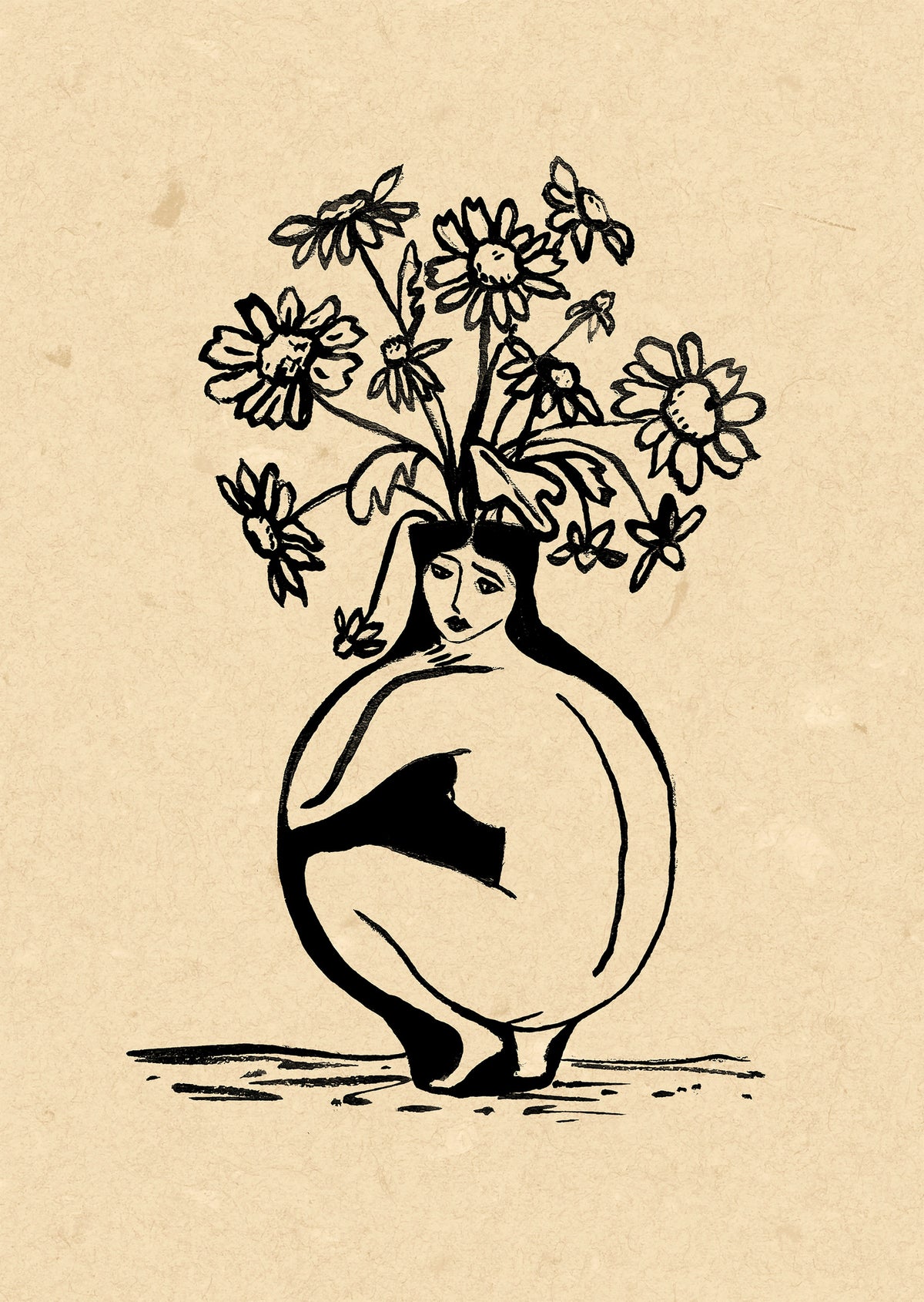 framedcanvas-print-woman-in-vase