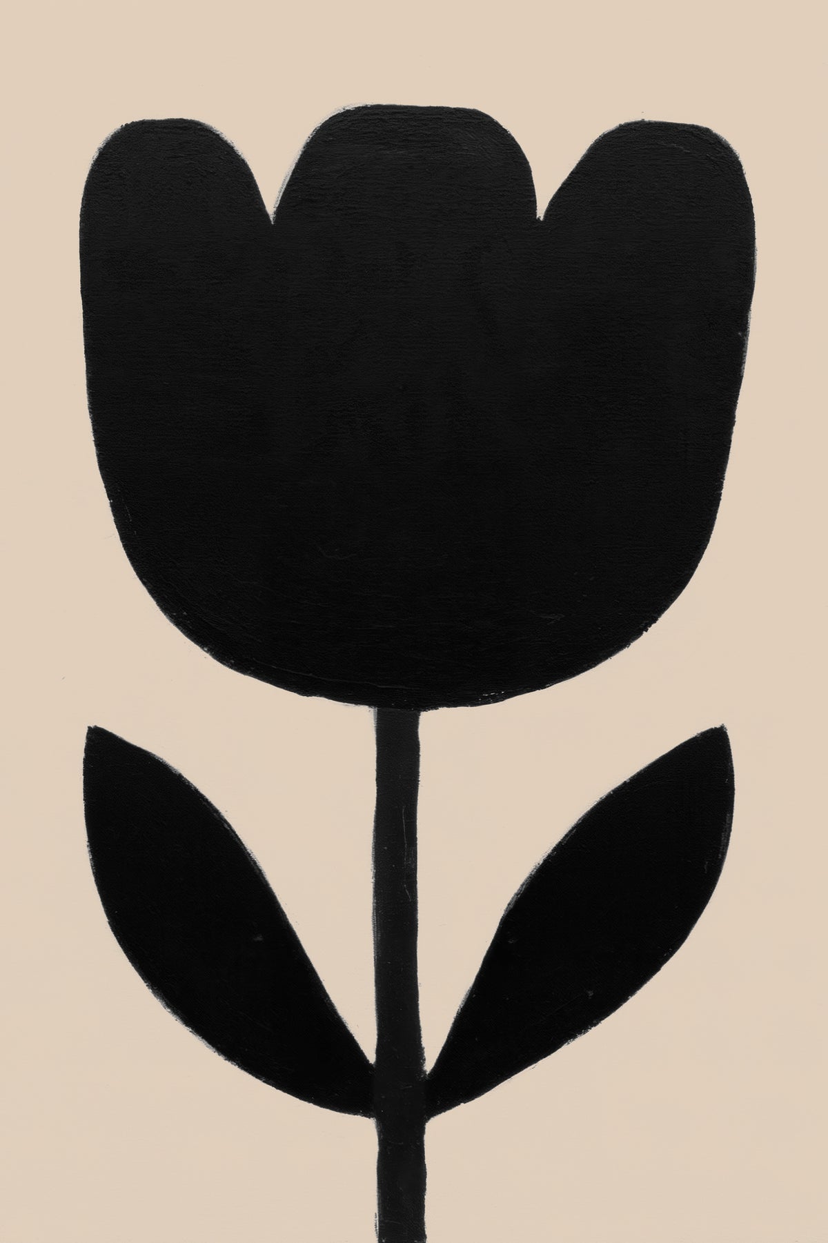 framedposter-print-black-tulip-silhouette