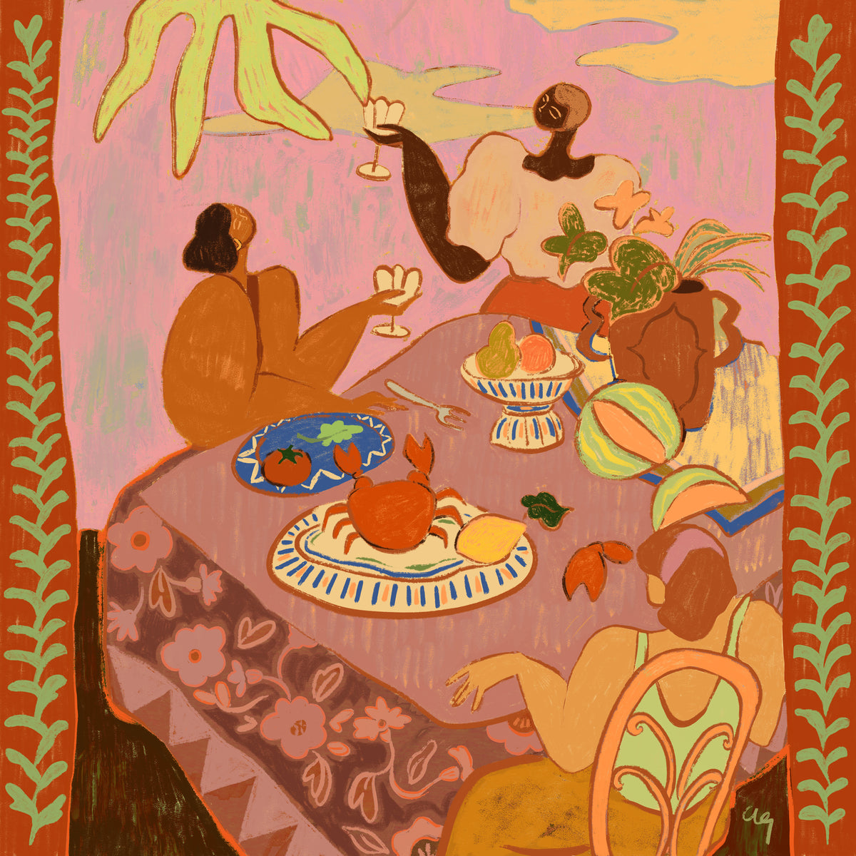 acrylic-print-luncheon-with-the-ladies