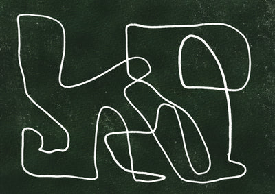 poster-print-green-scribble