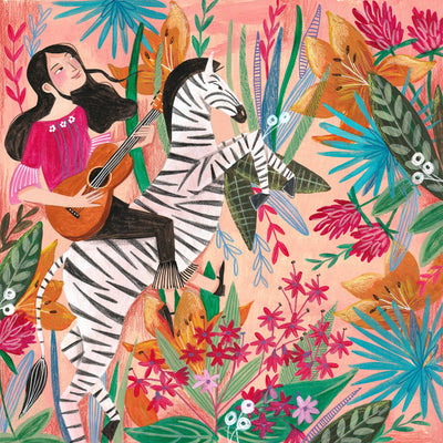 poster-print-zebra-in-the-jungle