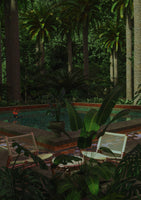 aluminium-print-fantasy-pool-private-garden-art-print