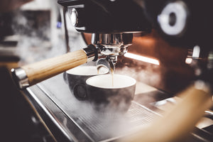 3-piece-canvas-print-steaming-coffee-machine