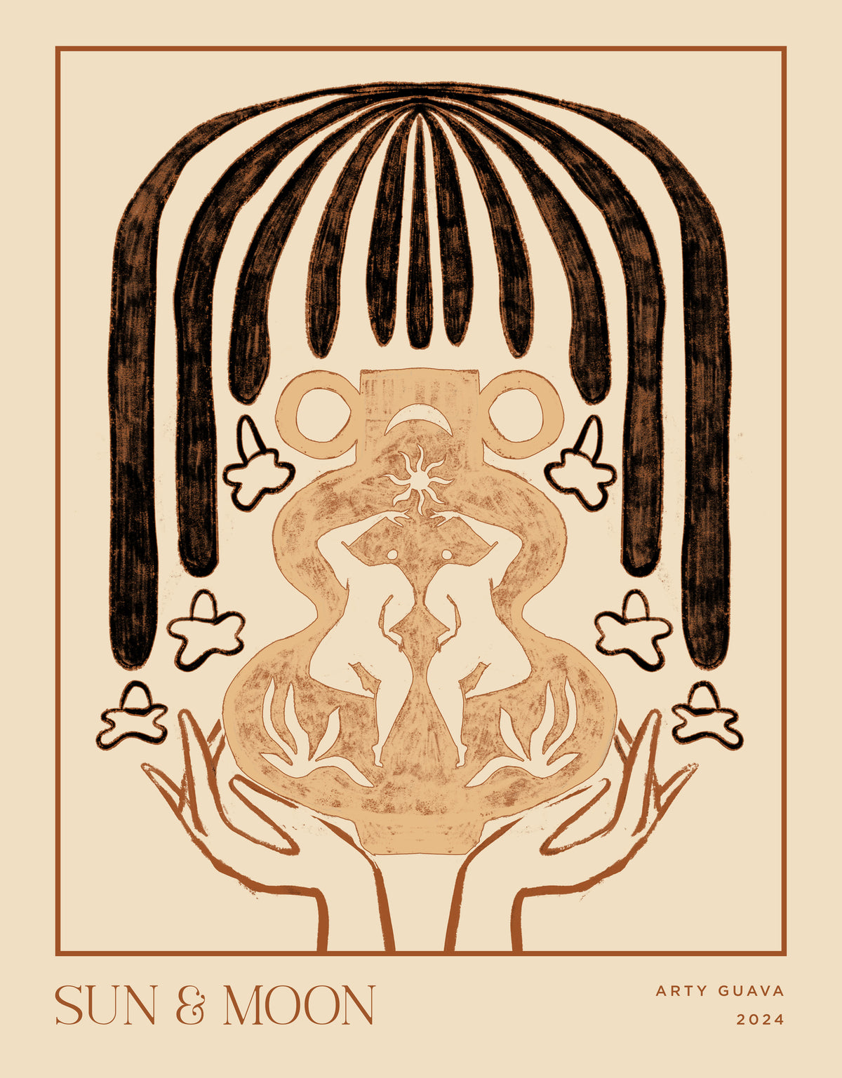 framedcanvas-print-vessel-collection-sun-amp-moon-lineart