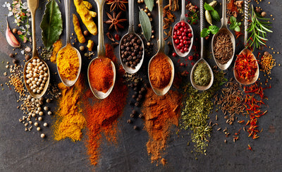poster-print-spices-on-black-background