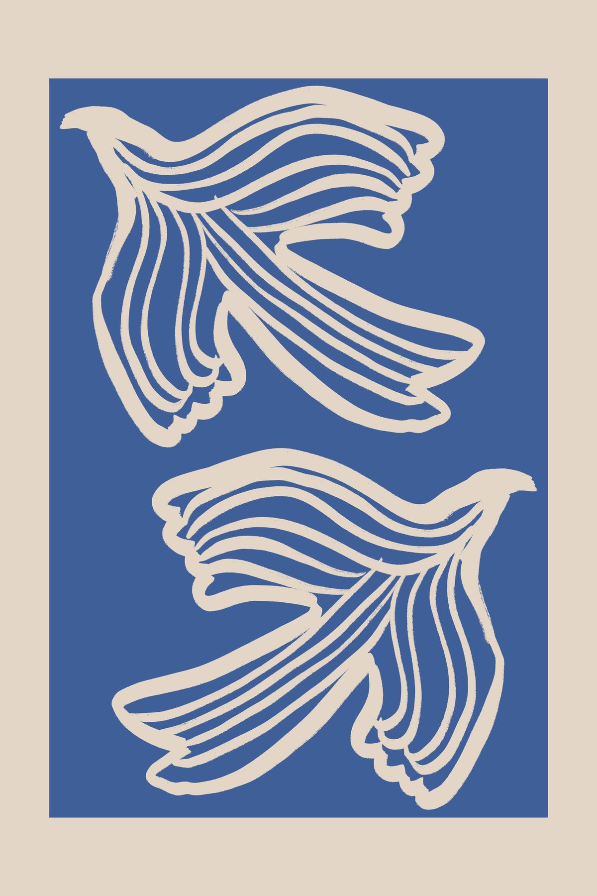 framedposter-print-blue-doves-in-flight