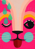 framedposter-print-vibrant-feline-dreams