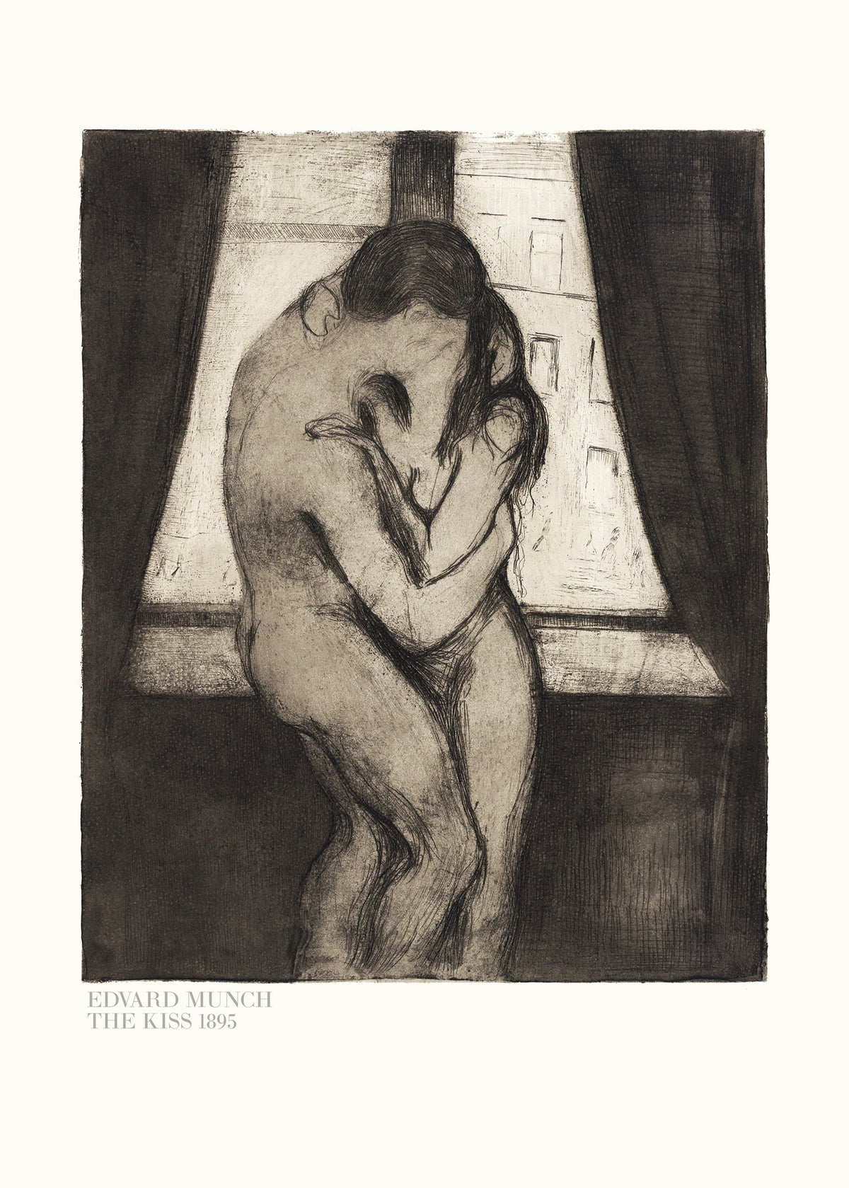 framedposter-print-the-kiss-1895