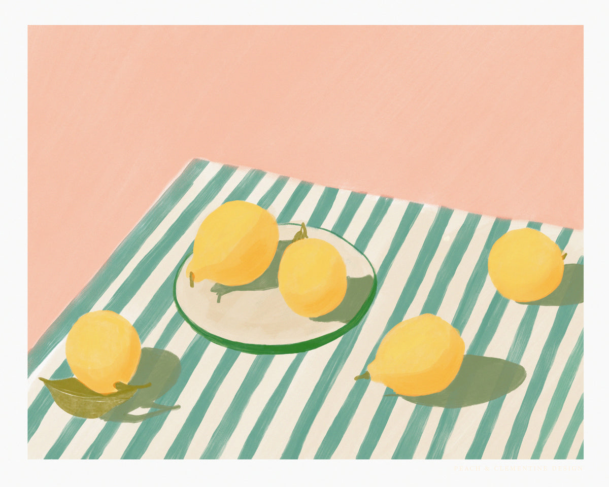 acrylic-print-lemons-and-stripes