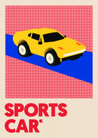 aluminium-print-sports-car