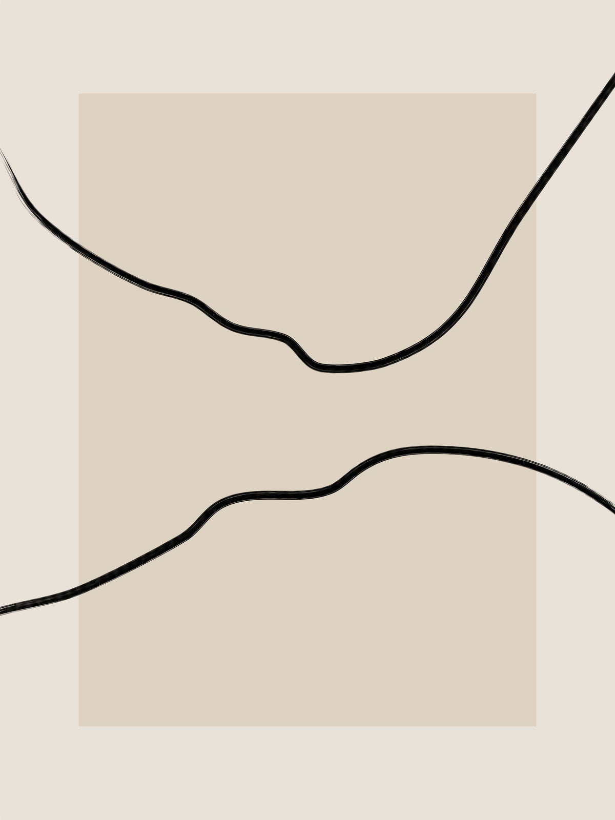 aluminium-print-soft-abstract-lines-art