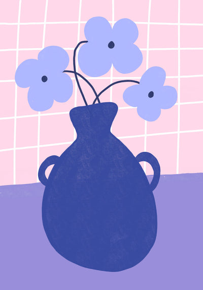 poster-print-minimalist-vase-with-blue-flowers