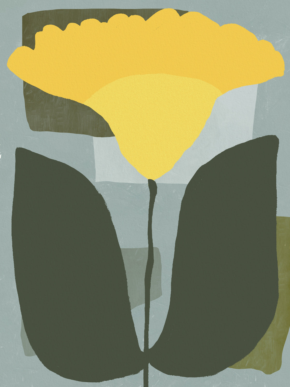 canvas-print-simplistic-yellow-flower