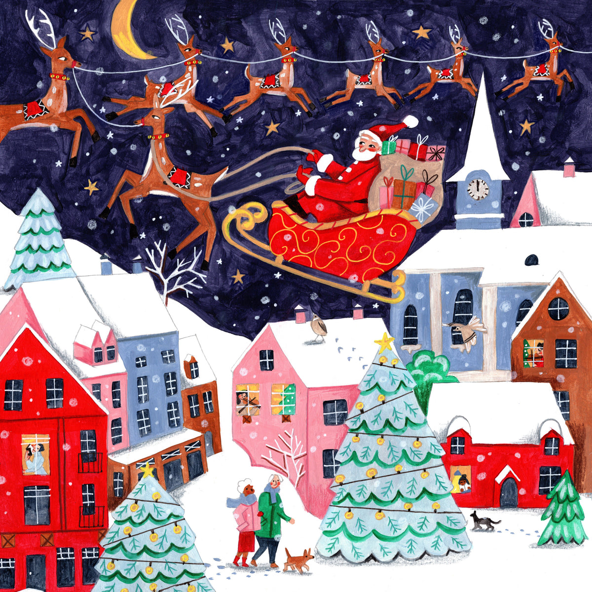 acrylic-print-santa-and-his-reindeers-christmas