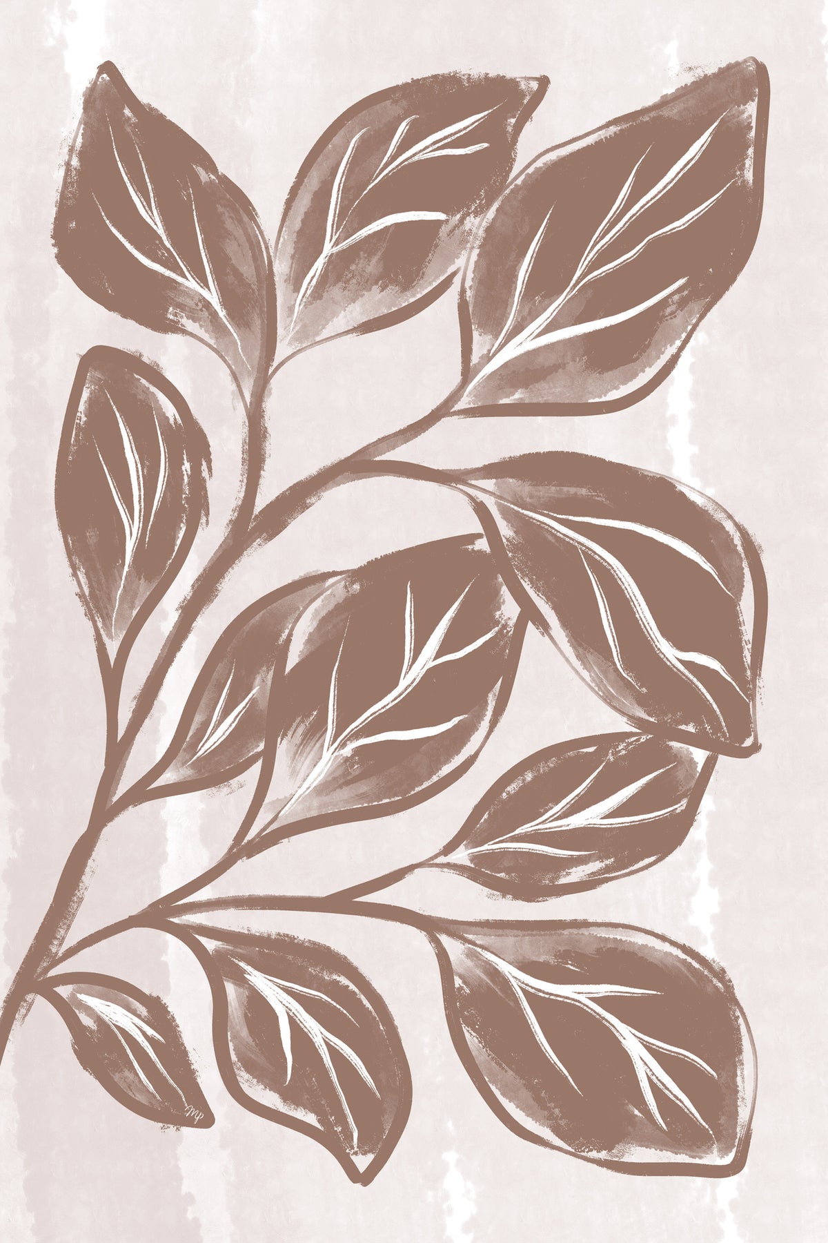 framedcanvas-print-sepia-leaf-whispers
