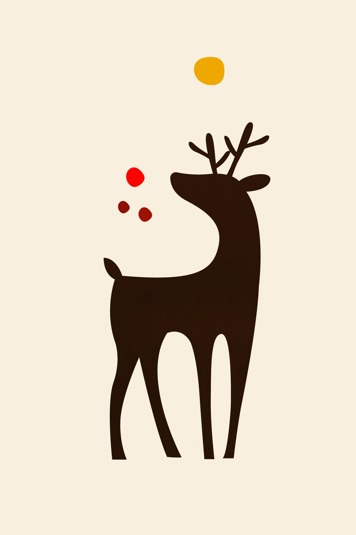 framedposter-print-rudolph-searching-for-his-nose