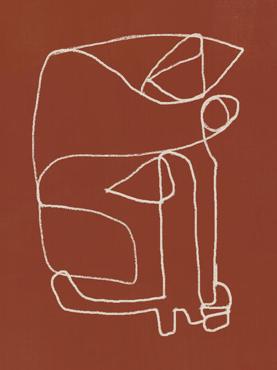 poster-print-line-art-abstract-portrait-terracotta