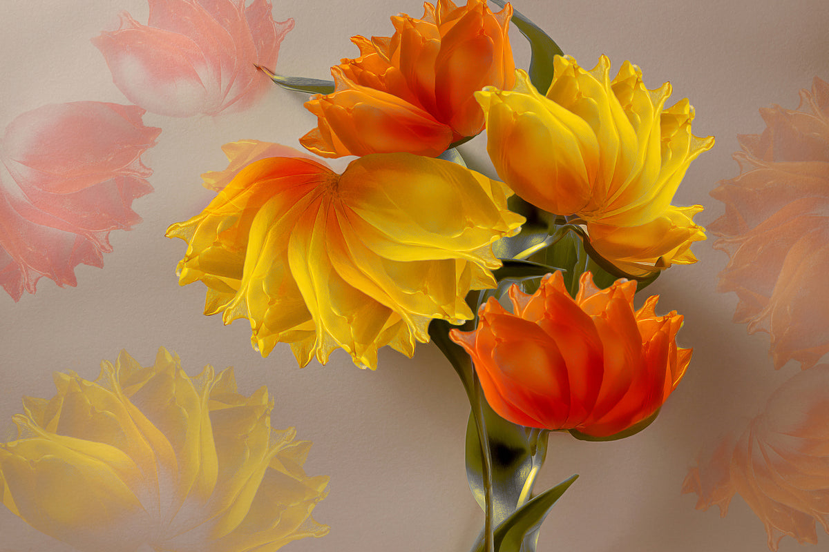 acrylic-print-four-tulips-x