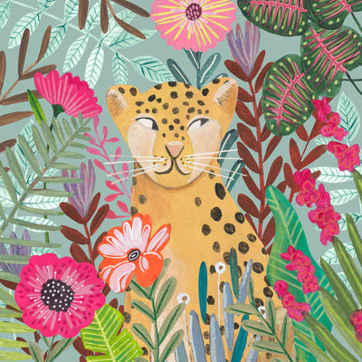 poster-print-leopard-in-floral-jungle