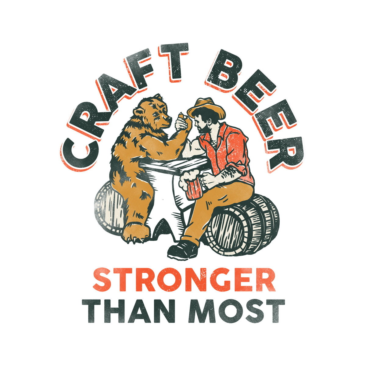 poster-print-craft-beer-stronger-than-most-bear-arm-wrestling-wall-art