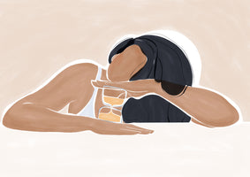 framedcanvas-print-woman-with-a-magic-hourglass-print-by-ivy-green-illustrations