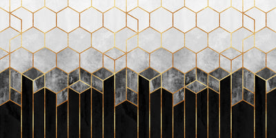 aluminium-print-charcoal-hexagons