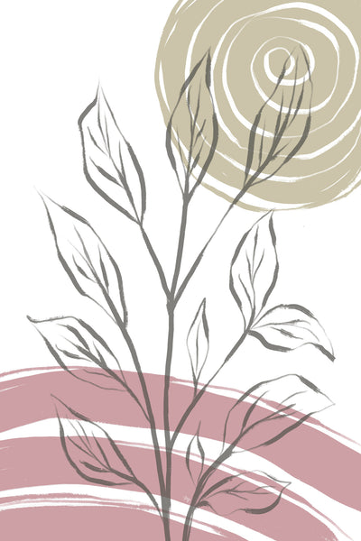 poster-print-delicate-line-of-leaves