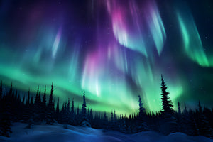 3-piece-canvas-print-aurora-borealis-in-the-mountains