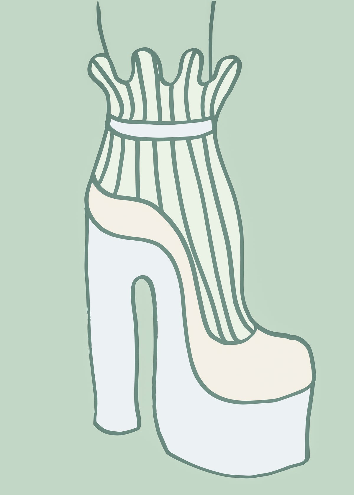 framedposter-print-shoe-green