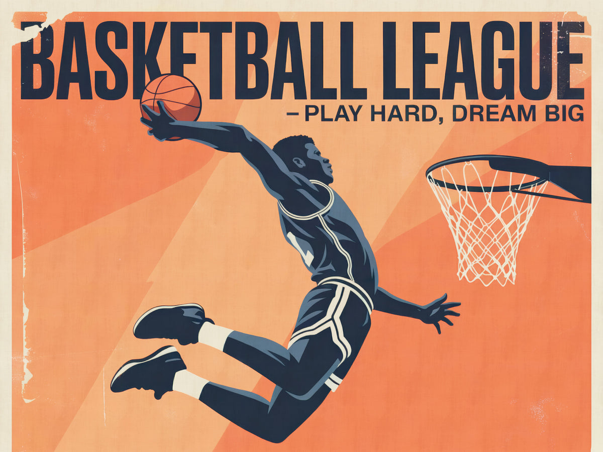 framedposter-print-baskeball-league