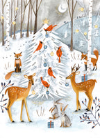 aluminium-print-christmas-in-the-winter-animal-forest