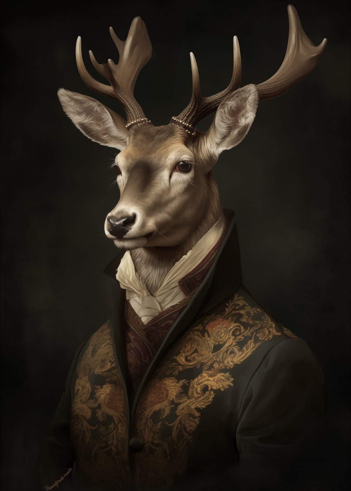 poster-print-stag-portrait