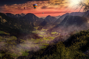 framedcanvas-print-hot-air-balloons-in-the-sunset
