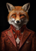 canvas-print-red-fox-portrait