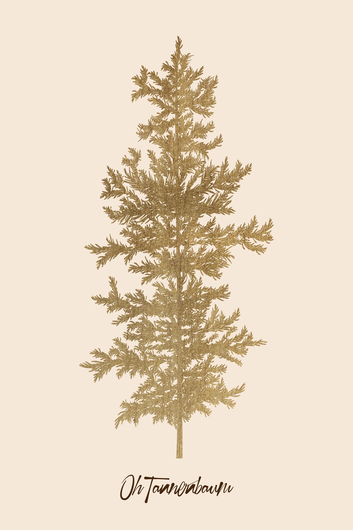 aluminium-print-oh-tannebaum-gold